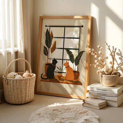 Boho Art Painting in a Lifestyle Setting
