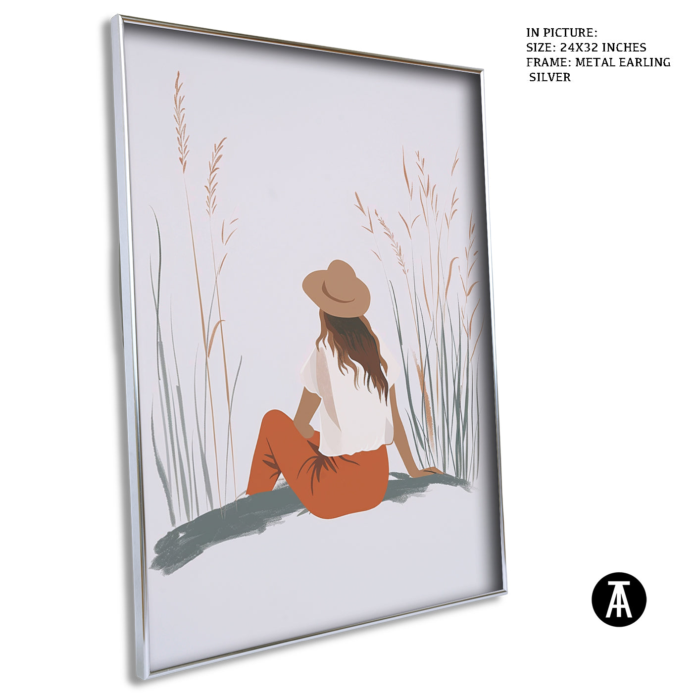 Artwork in Metal Earling Silver Frame