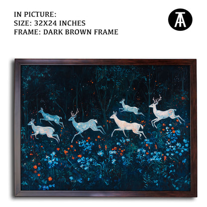 Artwork in Metal Champagne Gold Frame