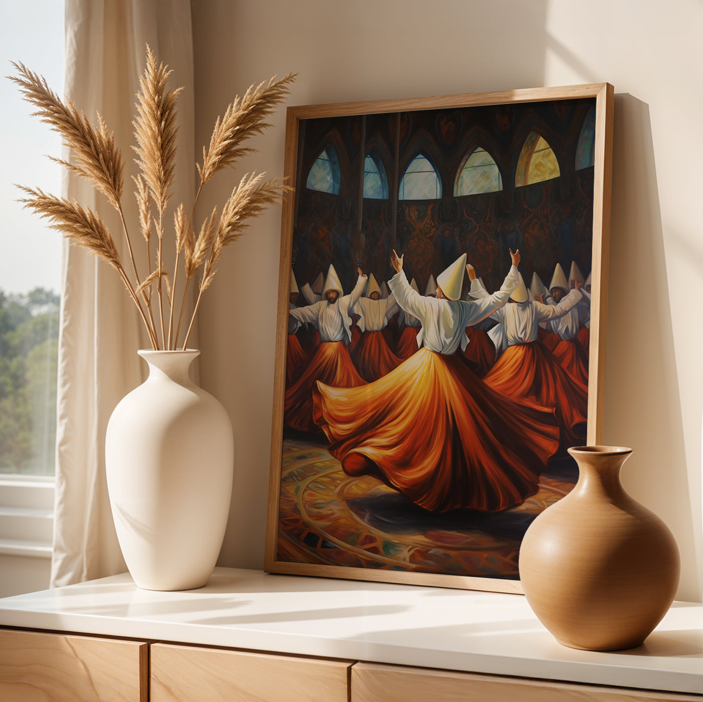 Istanbul Painting in a Lifestyle Setting