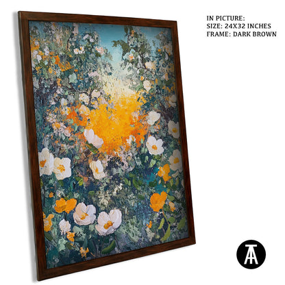 Artwork in Metal Champagne Gold Frame