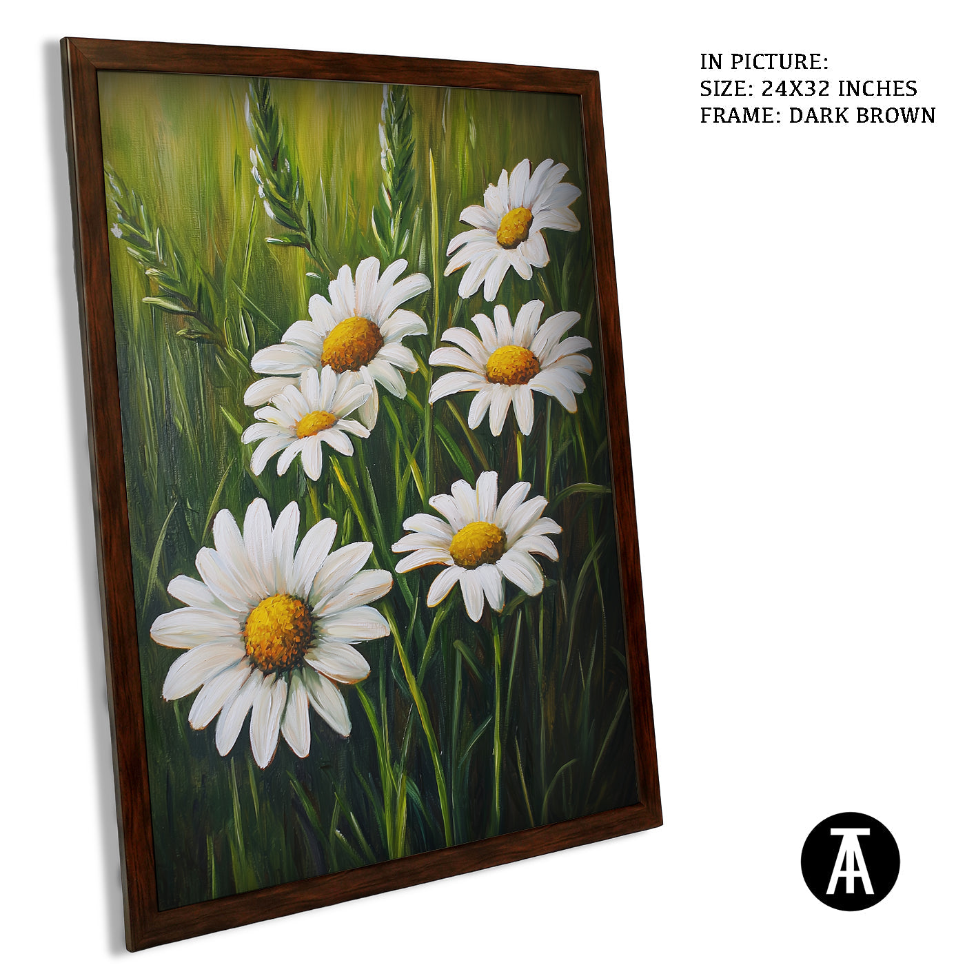 Artwork in Metal Champagne Gold Frame