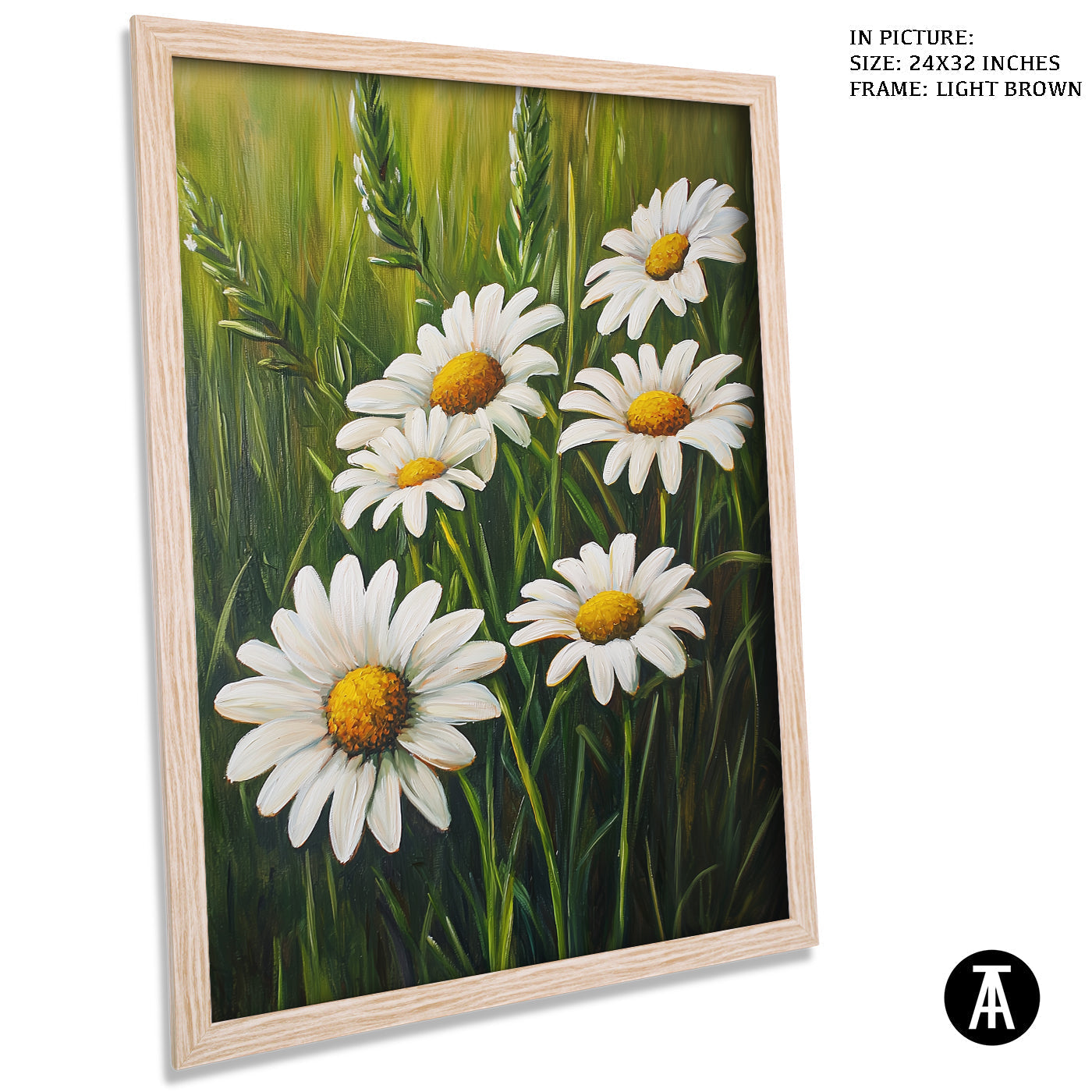 Artwork in Dark Brown Frame