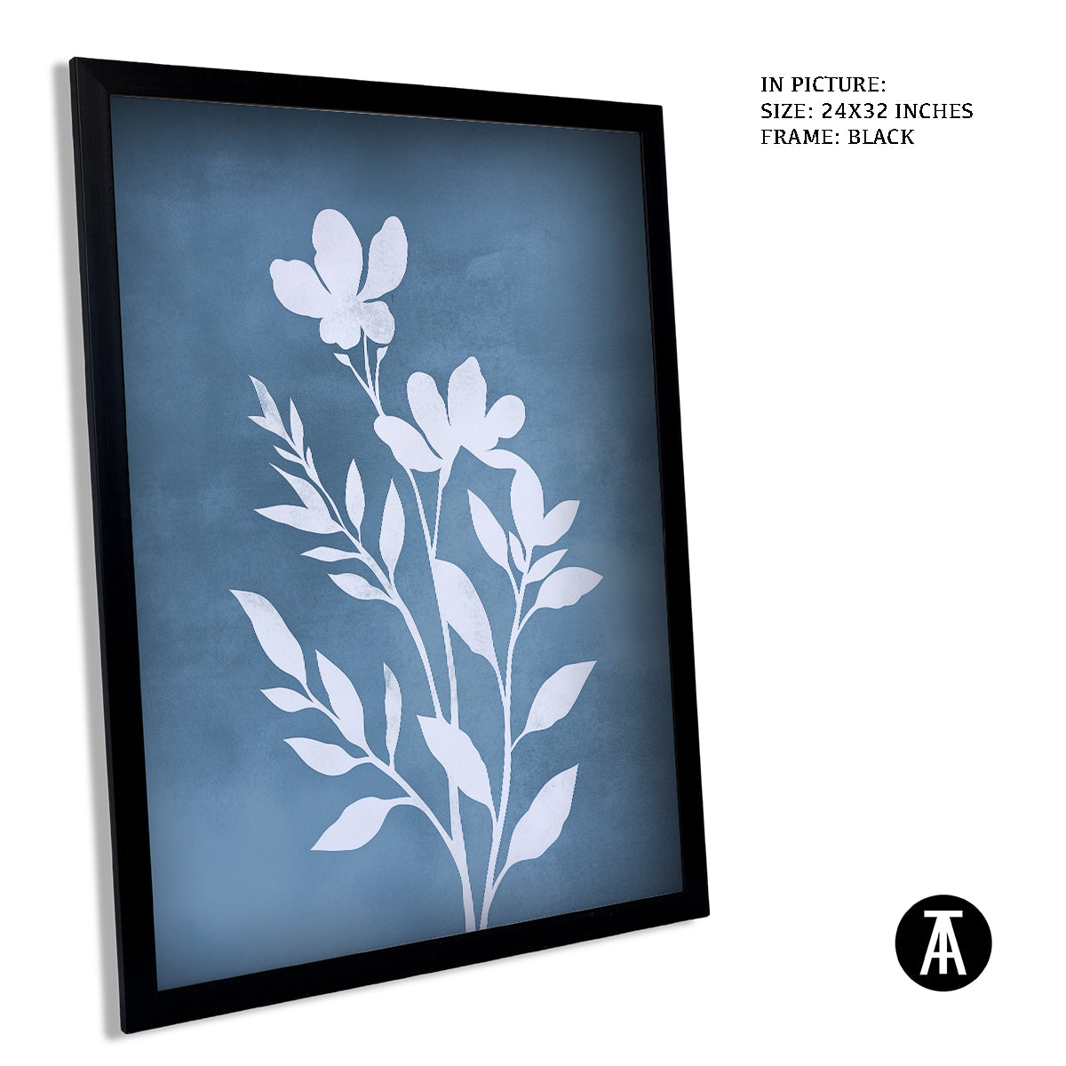 Sample Artwork in Black Frame