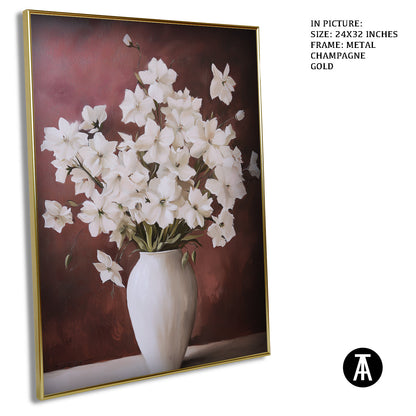 Artwork in Light Brown Frame