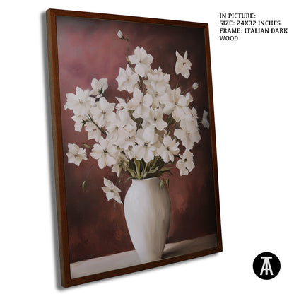 Artwork in Dark Wood Frame