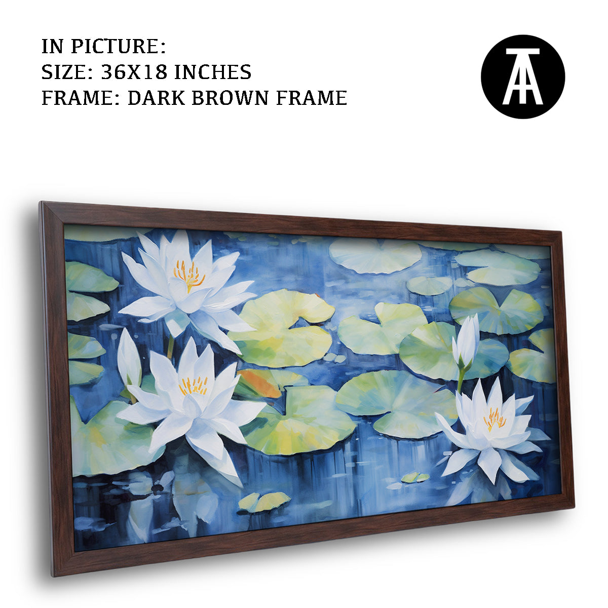 Artwork in Metal Champagne Gold Frame