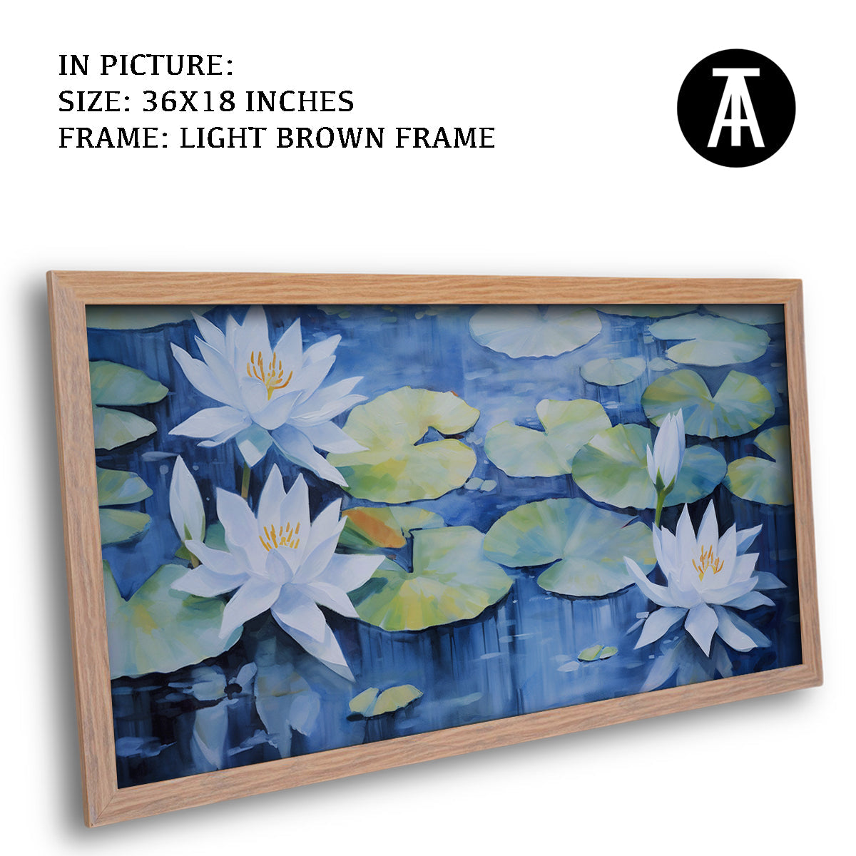 Artwork in Dark Brown Frame