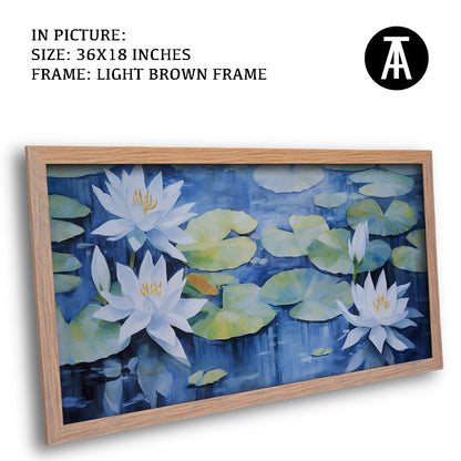 Artwork in Dark Brown Frame