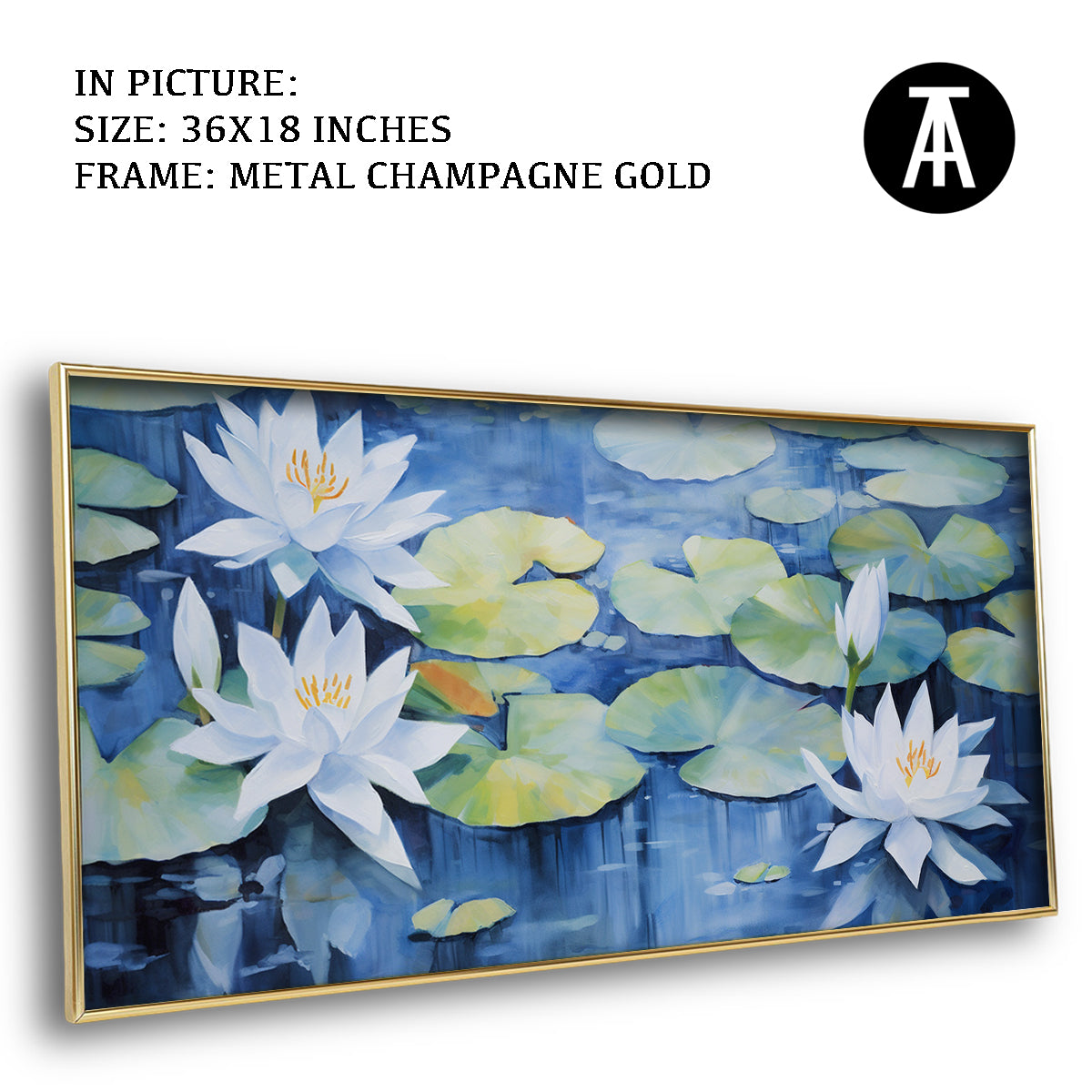 Artwork in Light Brown Frame