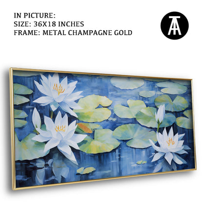 Artwork in Light Brown Frame