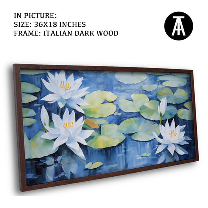 Artwork in Dark Wood Frame