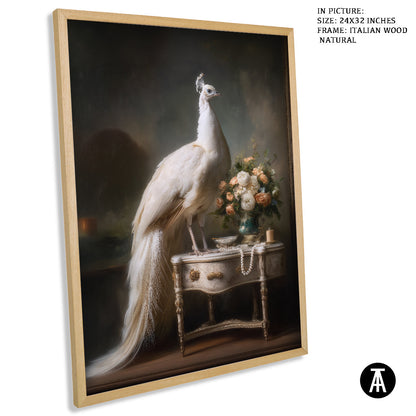 Artwork in Natural Wood Frame
