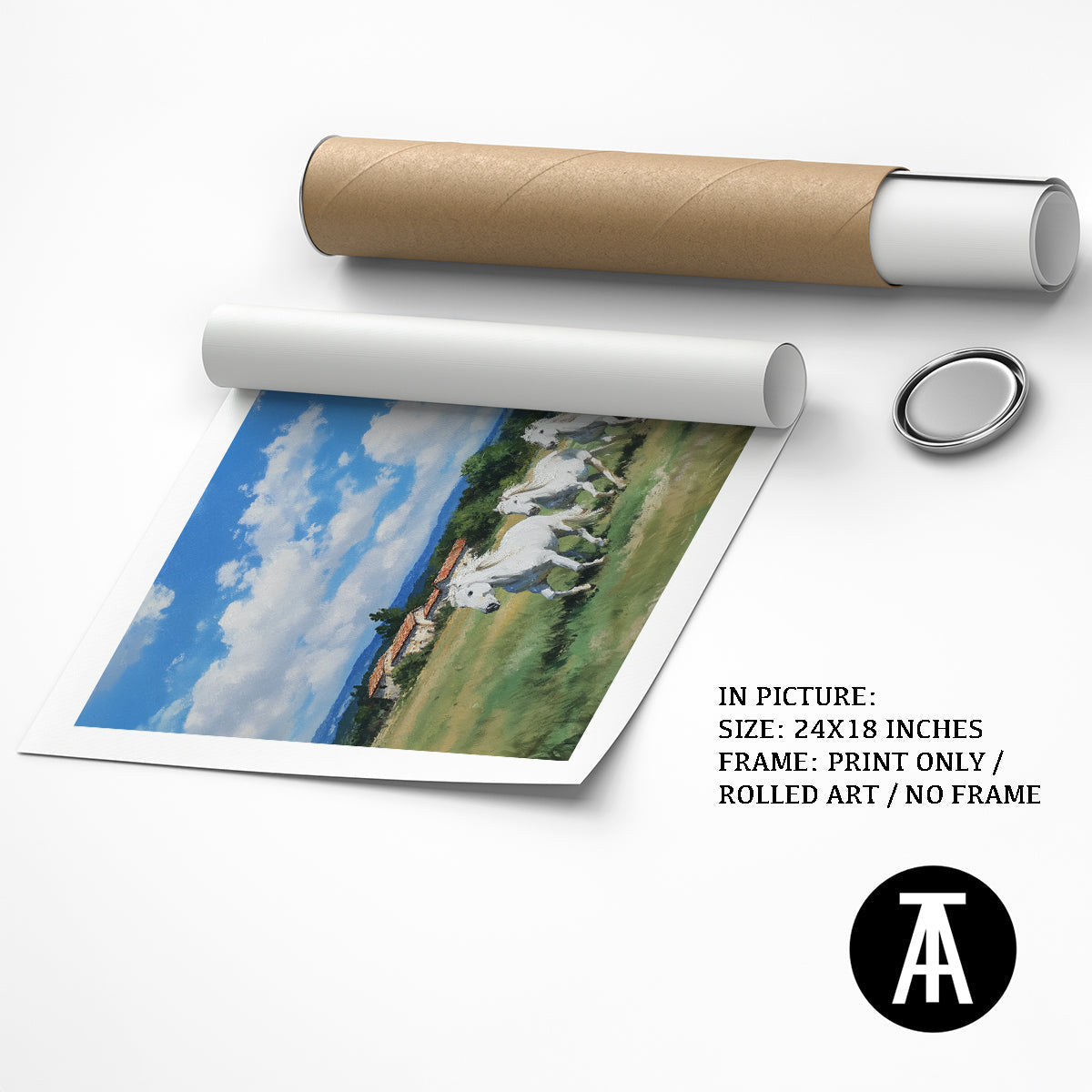 Artwork as Print Only or Rolled Art