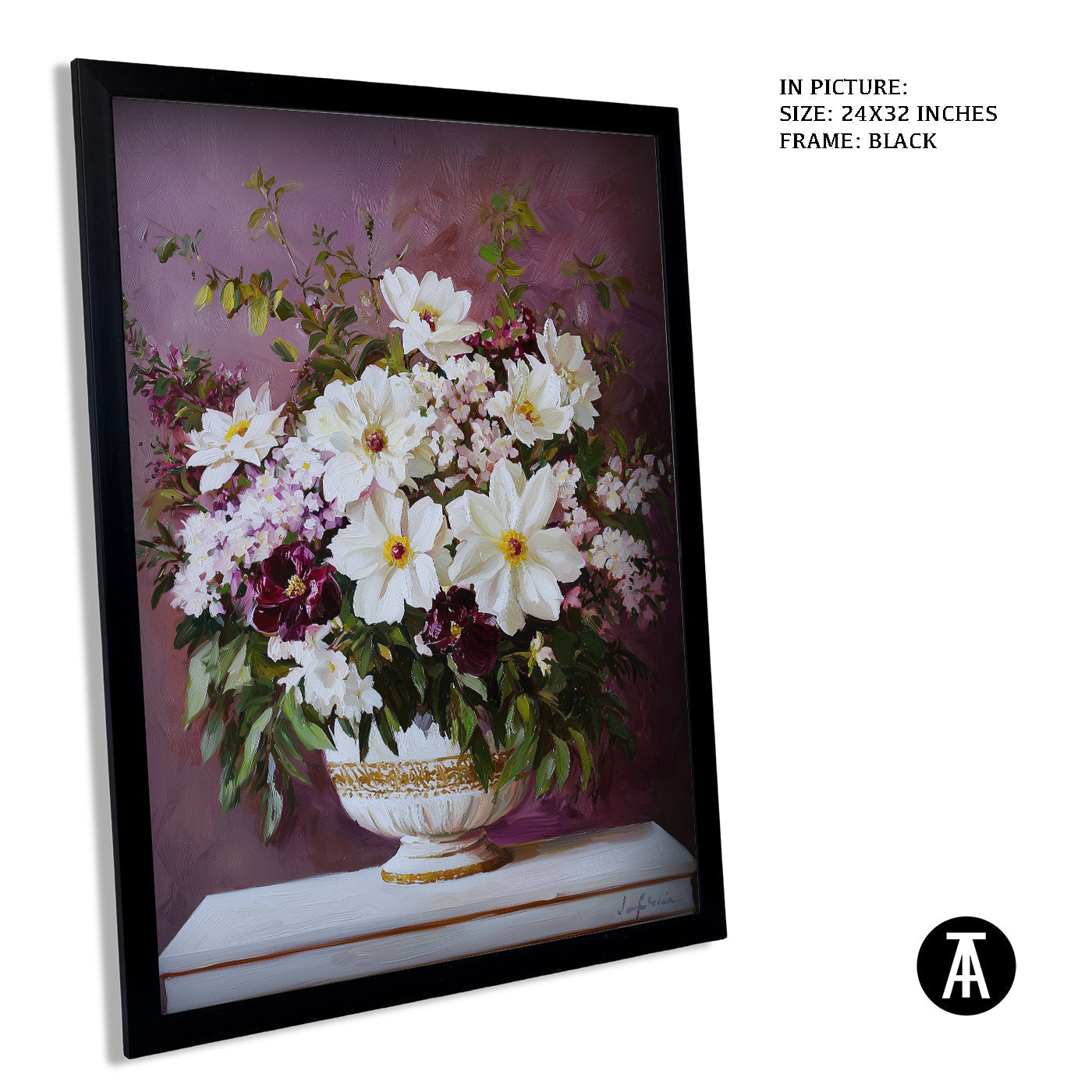 Artwork in Metal Earling Silver Frame