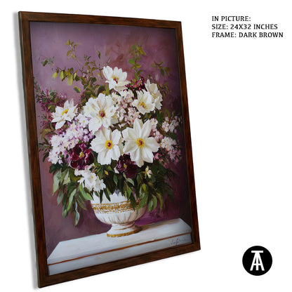 Artwork in Metal Champagne Gold Frame