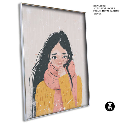 Artwork in Metal Earling Silver Frame