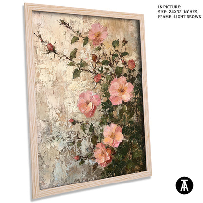 Artwork in Dark Brown Frame