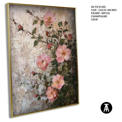 Artwork in Light Brown Frame