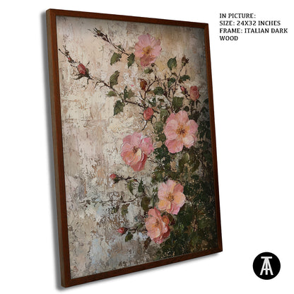 Artwork in Dark Wood Frame