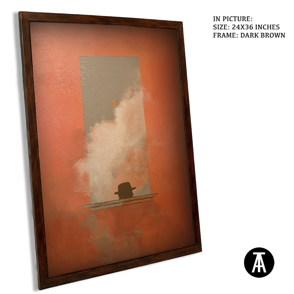 Artwork in Dark Brown Frame