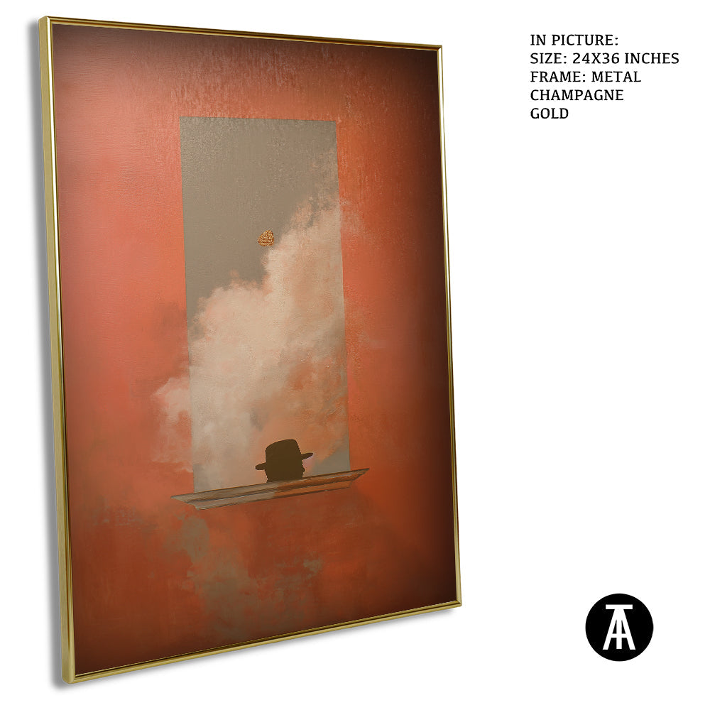 Artwork in Metal Champagne Gold Frame