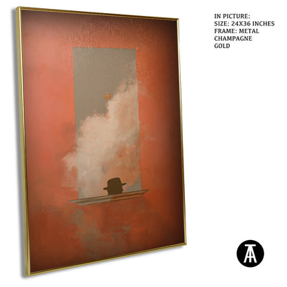 Artwork in Metal Champagne Gold Frame