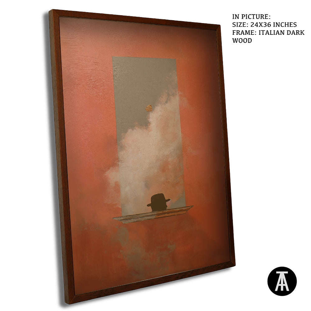Artwork in Dark Wood Frame