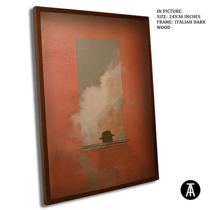 Artwork in Dark Wood Frame