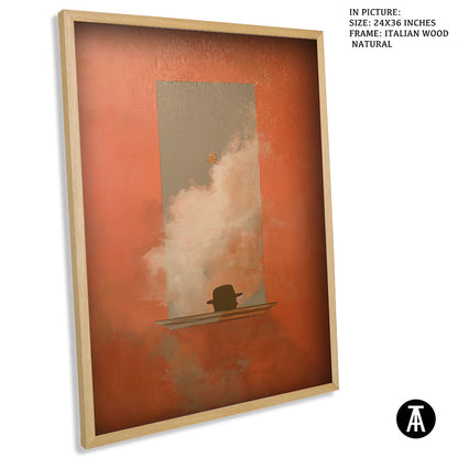Artwork in Natural Wood Frame
