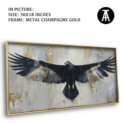 Artwork in Metal Champagne Gold Frame