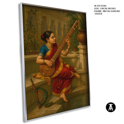Artwork in Metal Earling Silver Frame