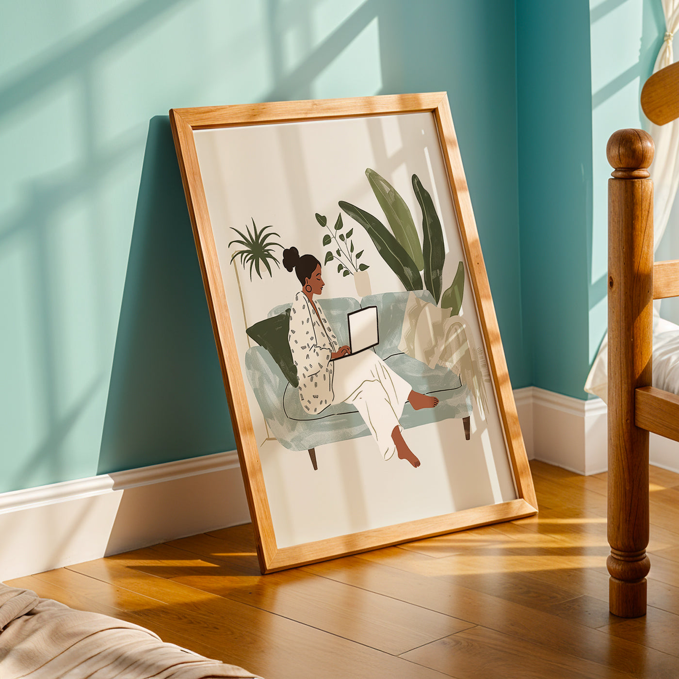 Praha Bohemian Artwork in a Lifestyle Setting