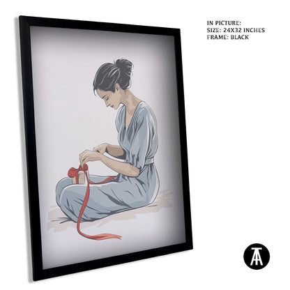 Artwork in Metal Earling Silver Frame