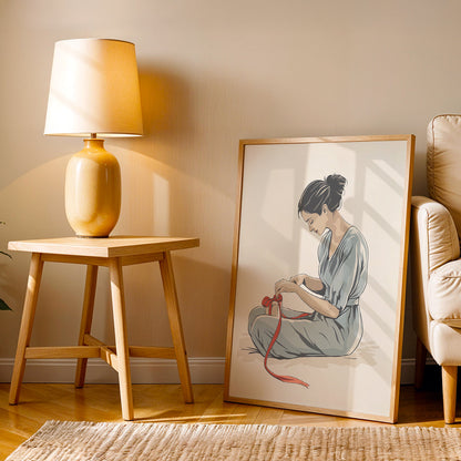 Minimalist Artwork in a Lifestyle Setting