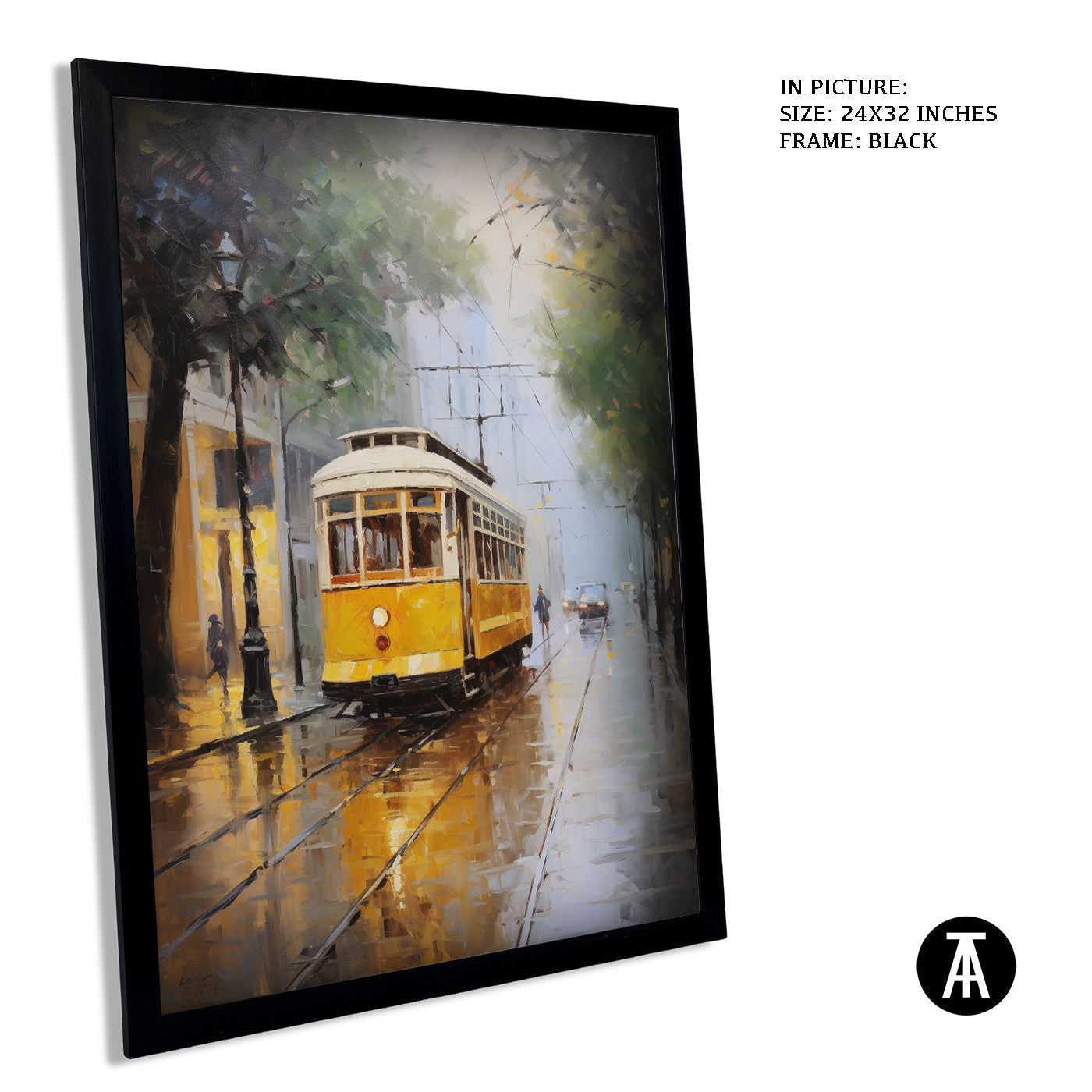 Artwork in Metal Earling Silver Frame
