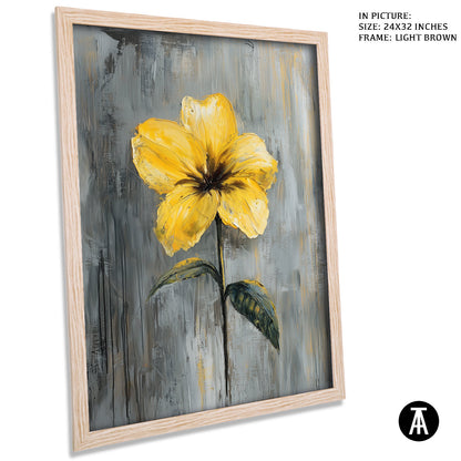 Artwork in Dark Brown Frame