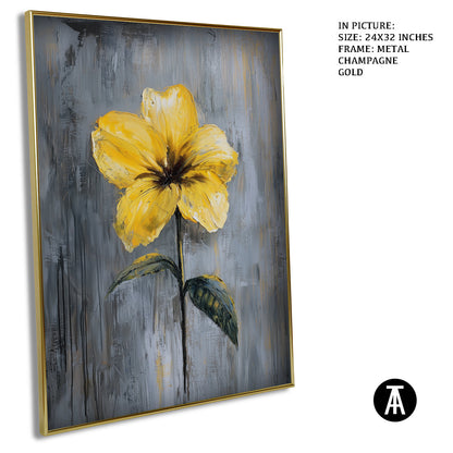Artwork in Light Brown Frame