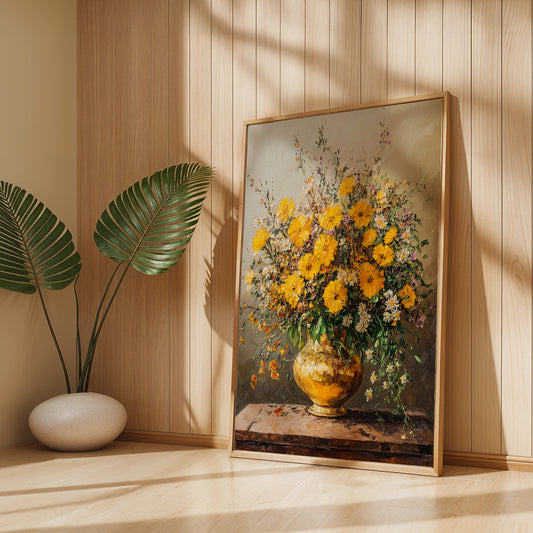 Floral Painting in a Lifestyle Setting