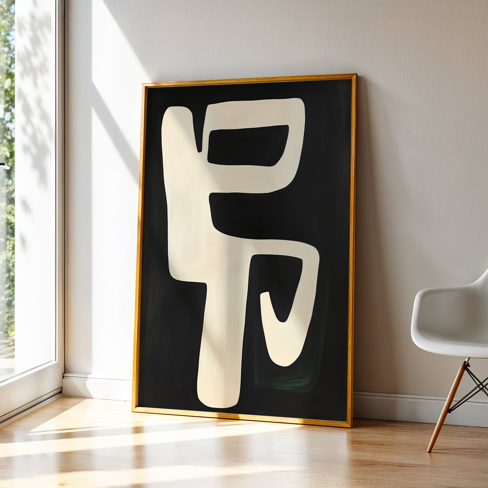 Abstract Art in a Lifestyle Setting Yes Me by NYC Abstract