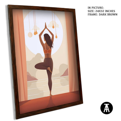 Artwork in Metal Champagne Gold Frame