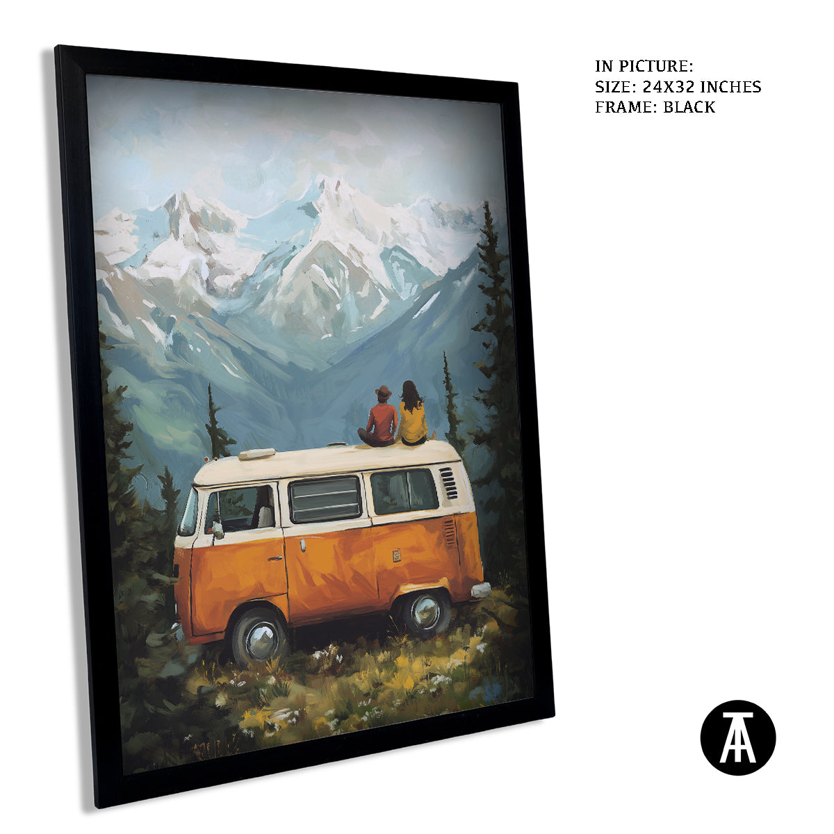 Artwork in Metal Earling Silver Frame