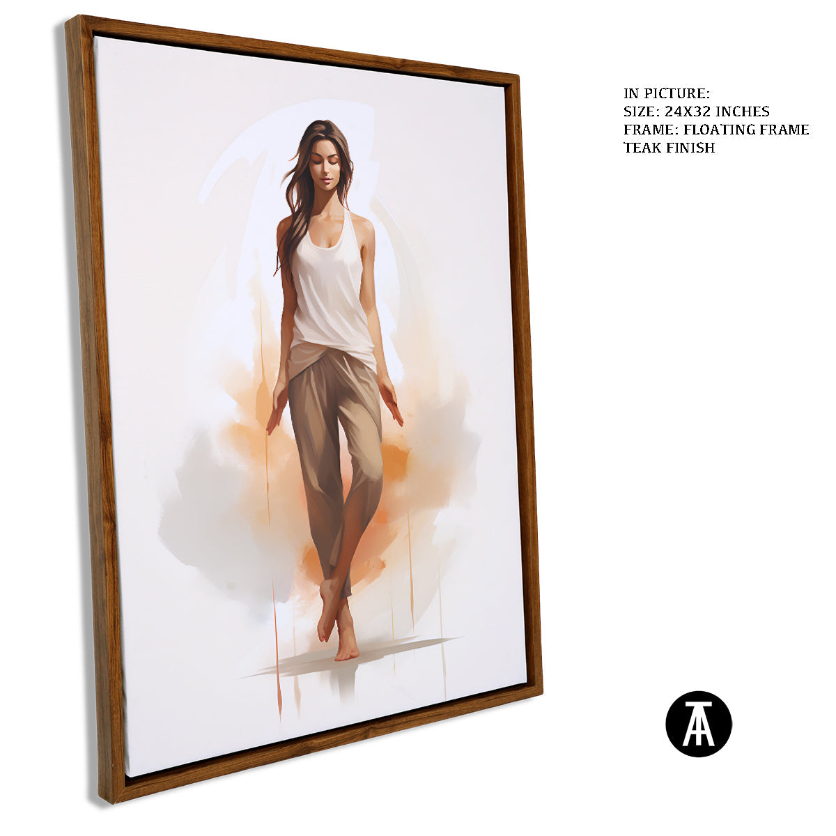 Sample Artwork in Floating Frame