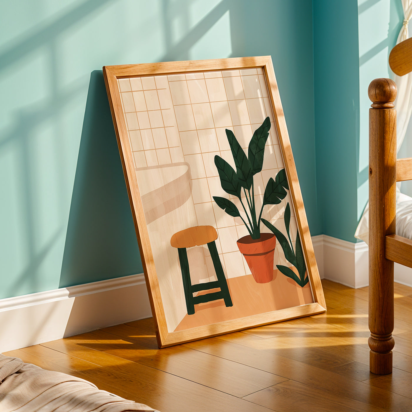 Praha Bohemian Artwork in a Lifestyle Setting