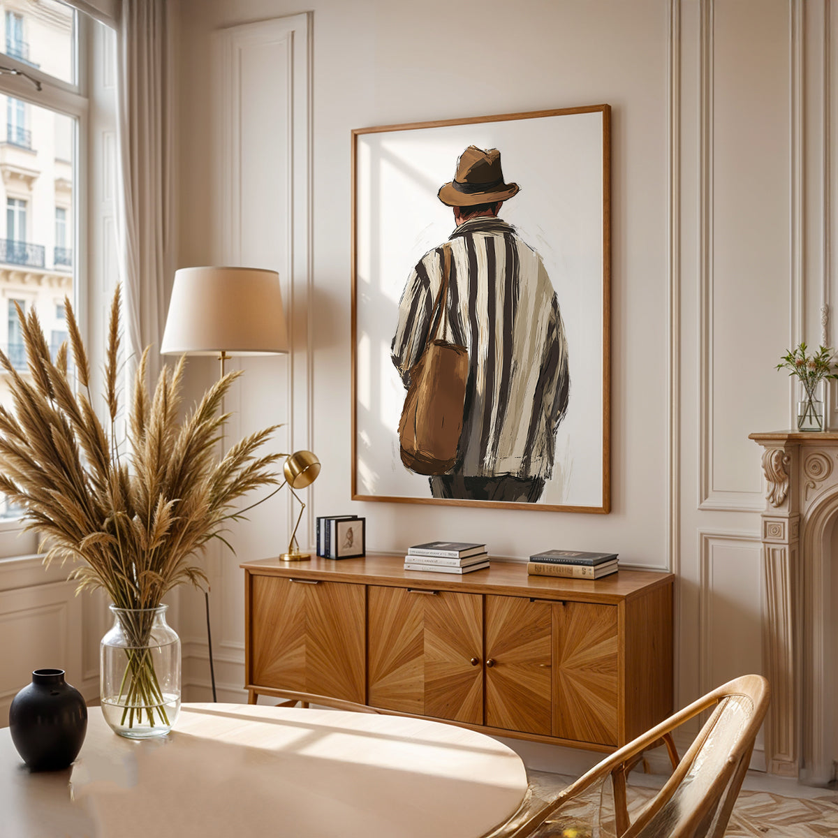 Minimalist Painting in a Lifestyle Setting