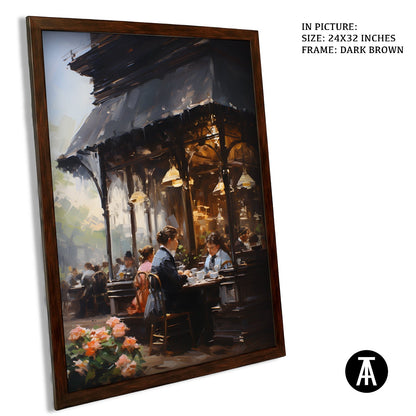 Artwork in Dark Brown Frame