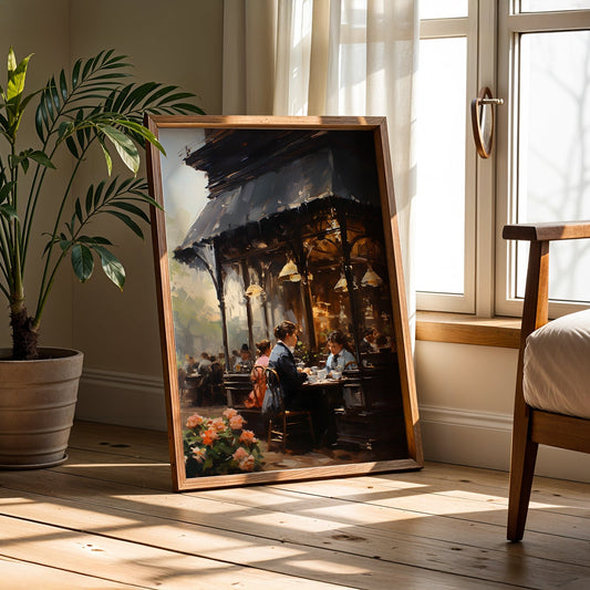 Vintage London Painting in a Lifestyle Setting