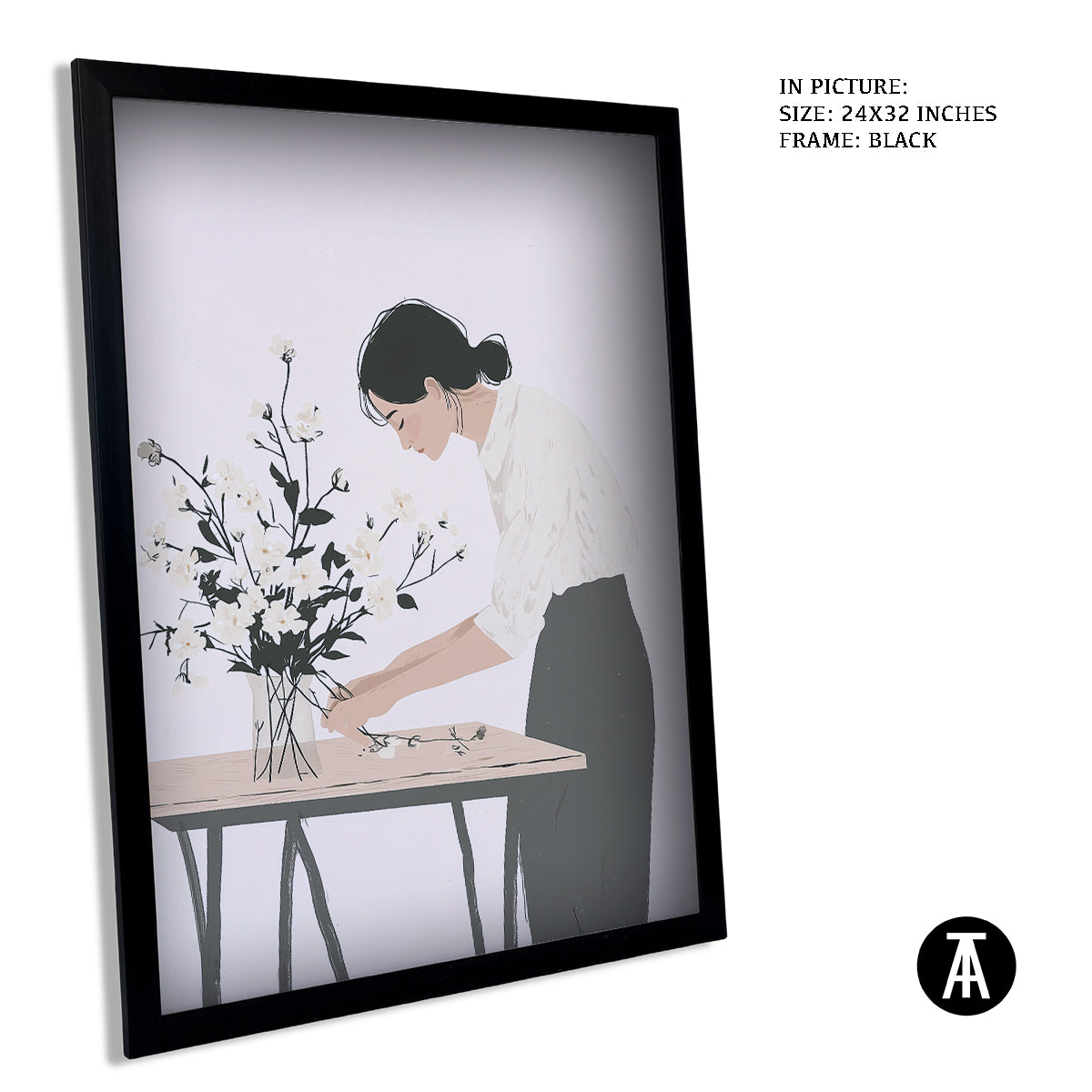 Artwork in Metal Earling Silver Frame