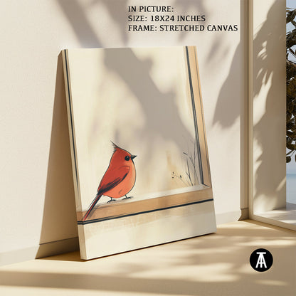 Artwork in Natural Wood Frame