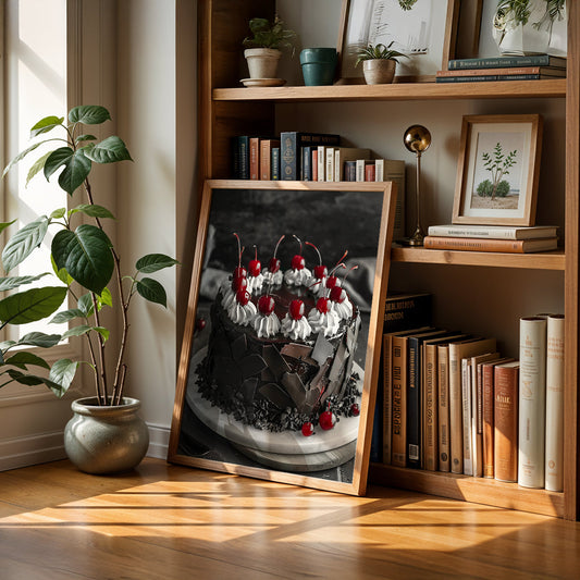 Cafe Art Painting in a Lifestyle Setting